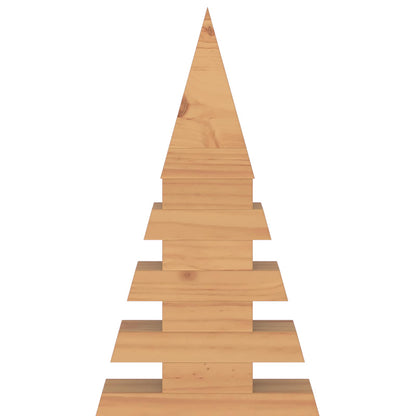 Wooden Christmas Tree KOTKA 180 cm Solid Pine Wood Brown Finish