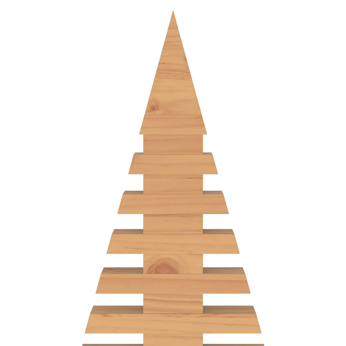 Wooden Christmas Tree KOTKA 210 cm Solid Pine Wood Brown Finish