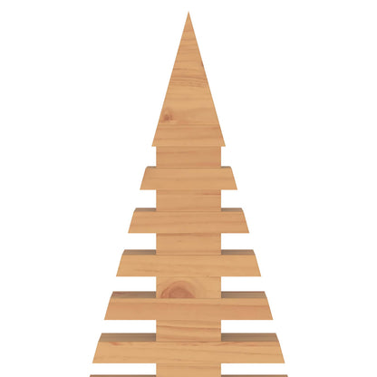 Wooden Christmas Tree KOTKA 210 cm Solid Pine Wood Brown Finish