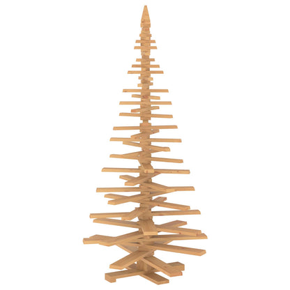 Wooden Christmas Tree KOTKA 210 cm Solid Pine Wood Brown Finish