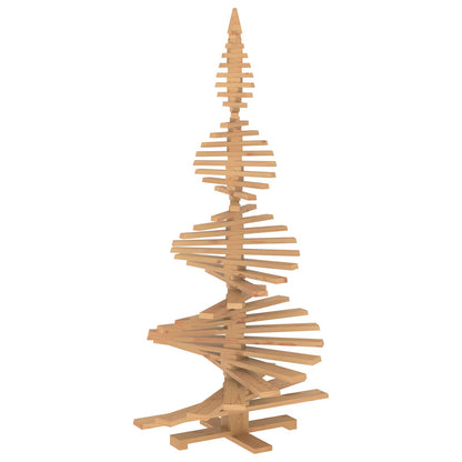 Wooden Christmas Tree KOTKA 210 cm Solid Pine Wood Brown Finish