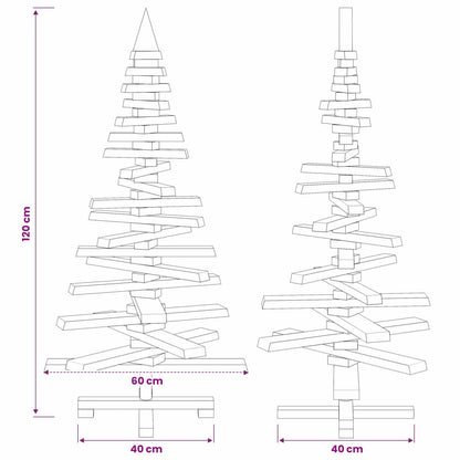 Wooden Christmas Tree KOTKA 120 cm Solid Pine Wood
