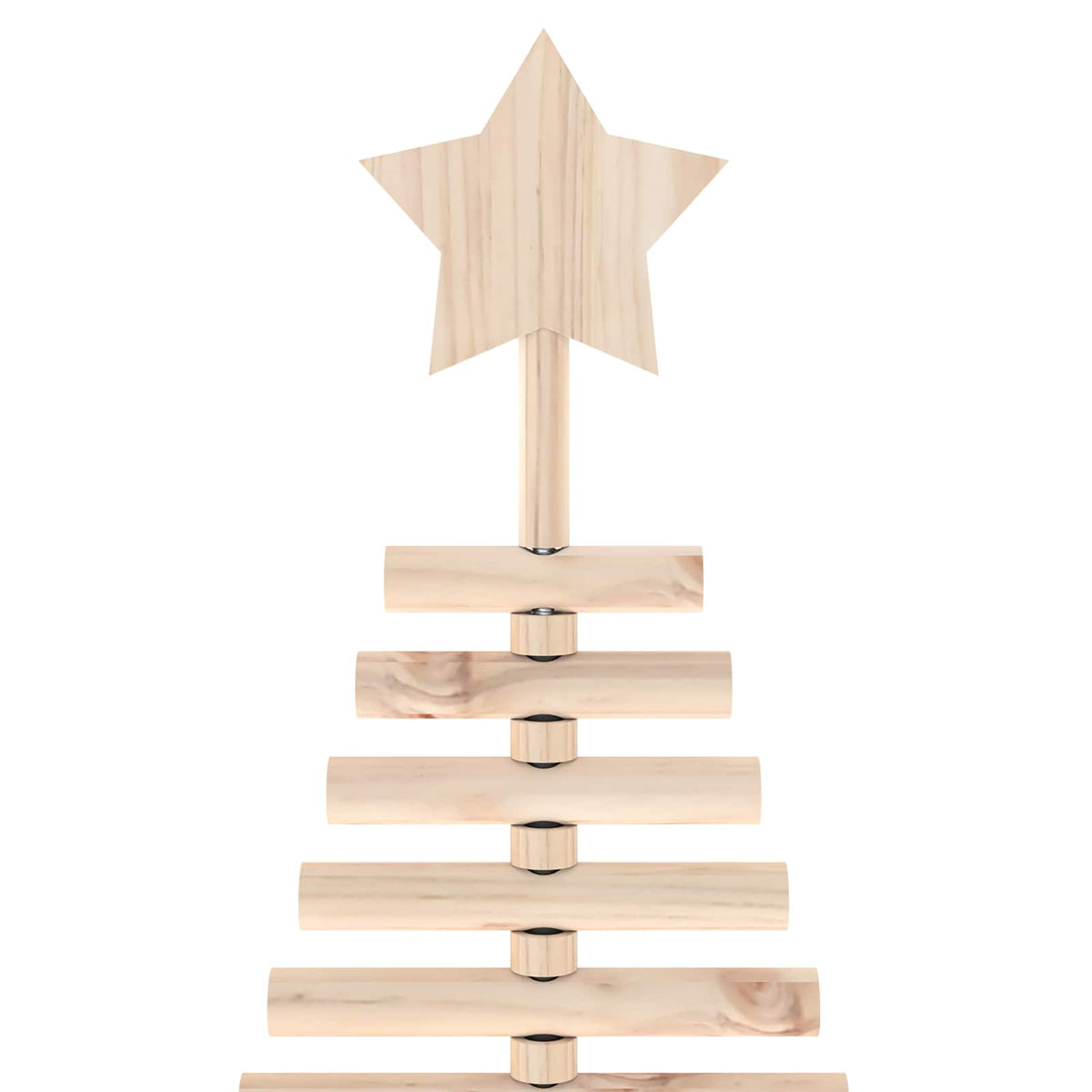 Wooden Christmas Tree KOTKA 210 cm Solid Pine Wood Natural