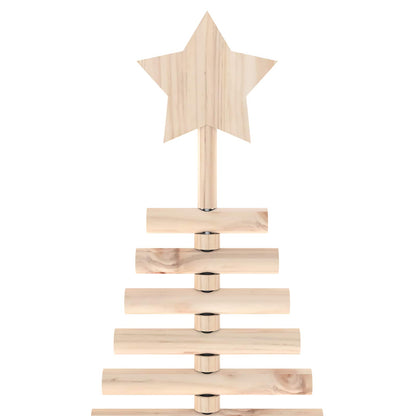Wooden Christmas Tree KOTKA 210 cm Solid Pine Wood Natural