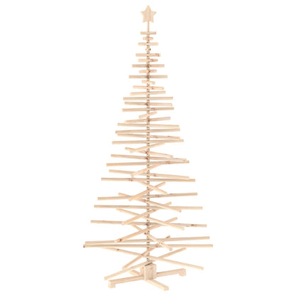 Wooden Christmas Tree KOTKA 210 cm Solid Pine Wood Natural