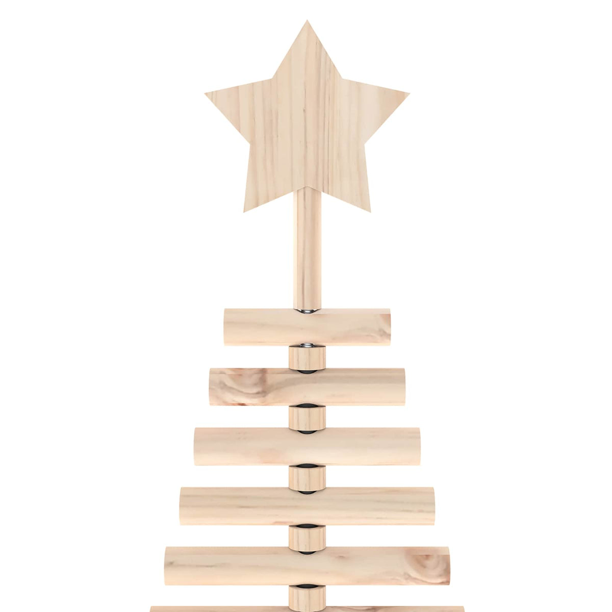 Wooden Christmas Tree KOTKA 240 cm Solid Pine Wood Natural