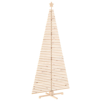 Wooden Christmas Tree KOTKA 240 cm Solid Pine Wood Natural