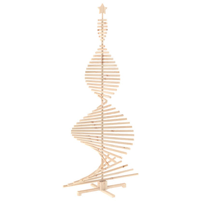 Wooden Christmas Tree KOTKA 240 cm Solid Pine Wood Natural