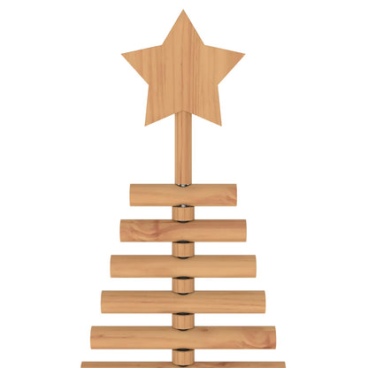 Wooden Christmas Tree KOTKA 210 cm Solid Pine Wood Brown Finish