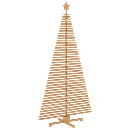 Wooden Christmas Tree KOTKA 210 cm Solid Pine Wood Brown Finish