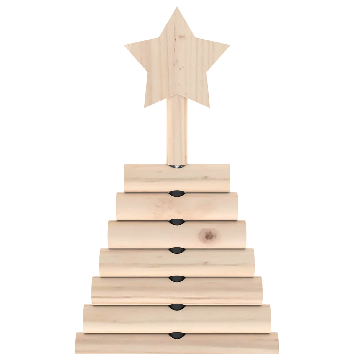 Wooden Christmas Tree KOTKA 120 cm Solid Pine Wood Natural
