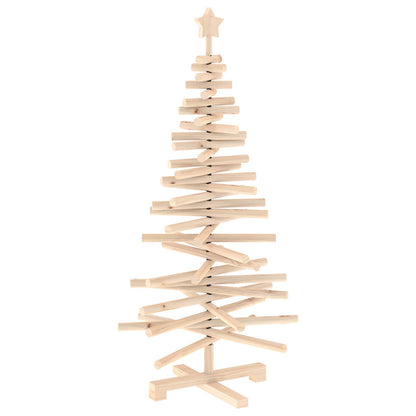 Wooden Christmas Tree KOTKA 120 cm Solid Pine Wood Natural