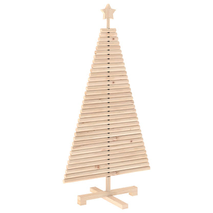 Wooden Christmas Tree KOTKA 120 cm Solid Pine Wood Natural