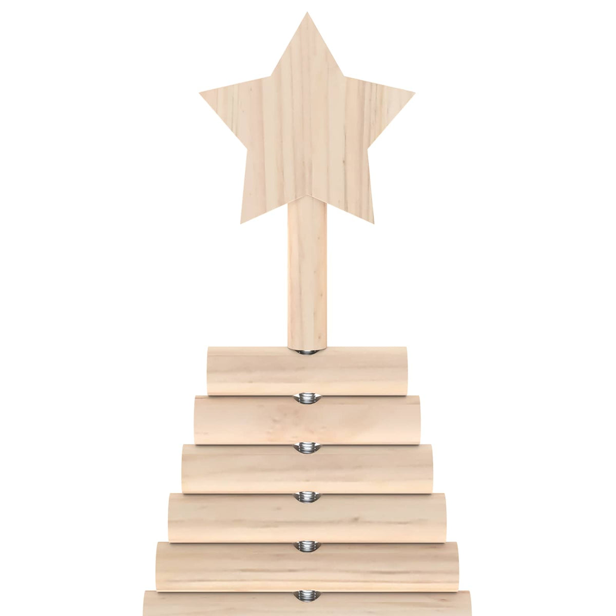 Wooden Christmas Tree KOTKA 180 cm Solid Pine Wood Natural