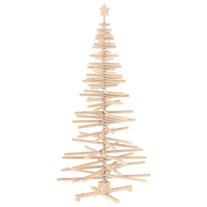 Wooden Christmas Tree KOTKA 180 cm Solid Pine Wood Natural
