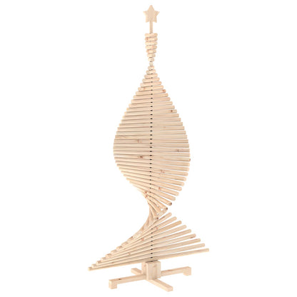 Wooden Christmas Tree KOTKA 180 cm Solid Pine Wood Natural
