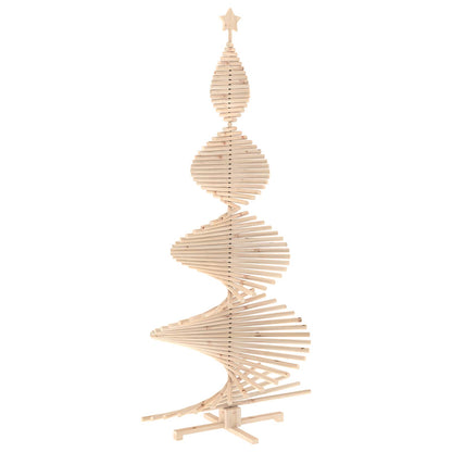 Wooden Christmas Tree KOTKA 240 cm Solid Pine Wood Natural