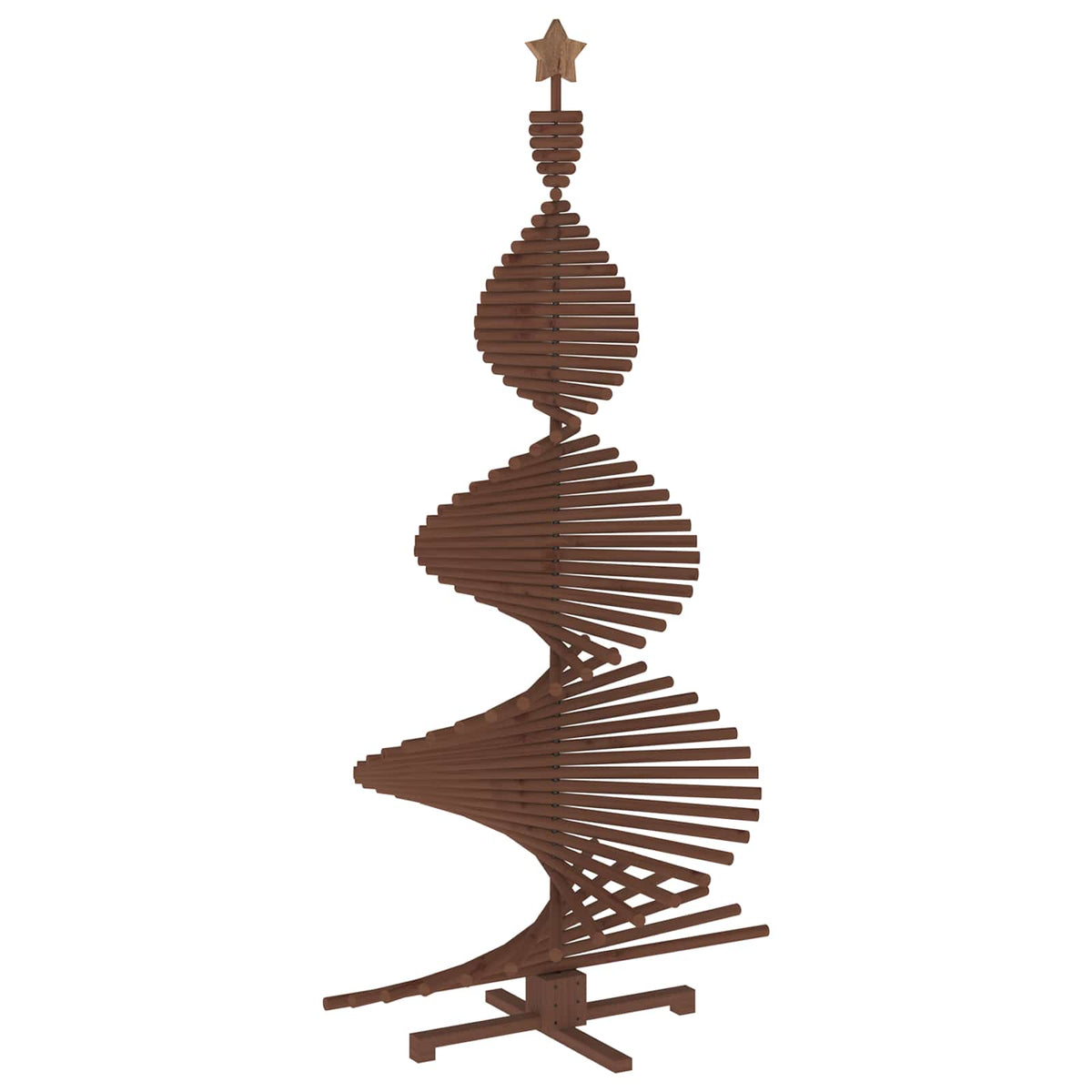 Wooden Christmas Tree KOTKA 210 cm Solid Pine Wood