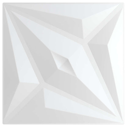Wall Panels 12 pcs 50 x 50 cm White star XPS Foam