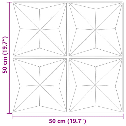 Wall Panels 48 pcs 50 x 50 cm Origami beton XPS Foam