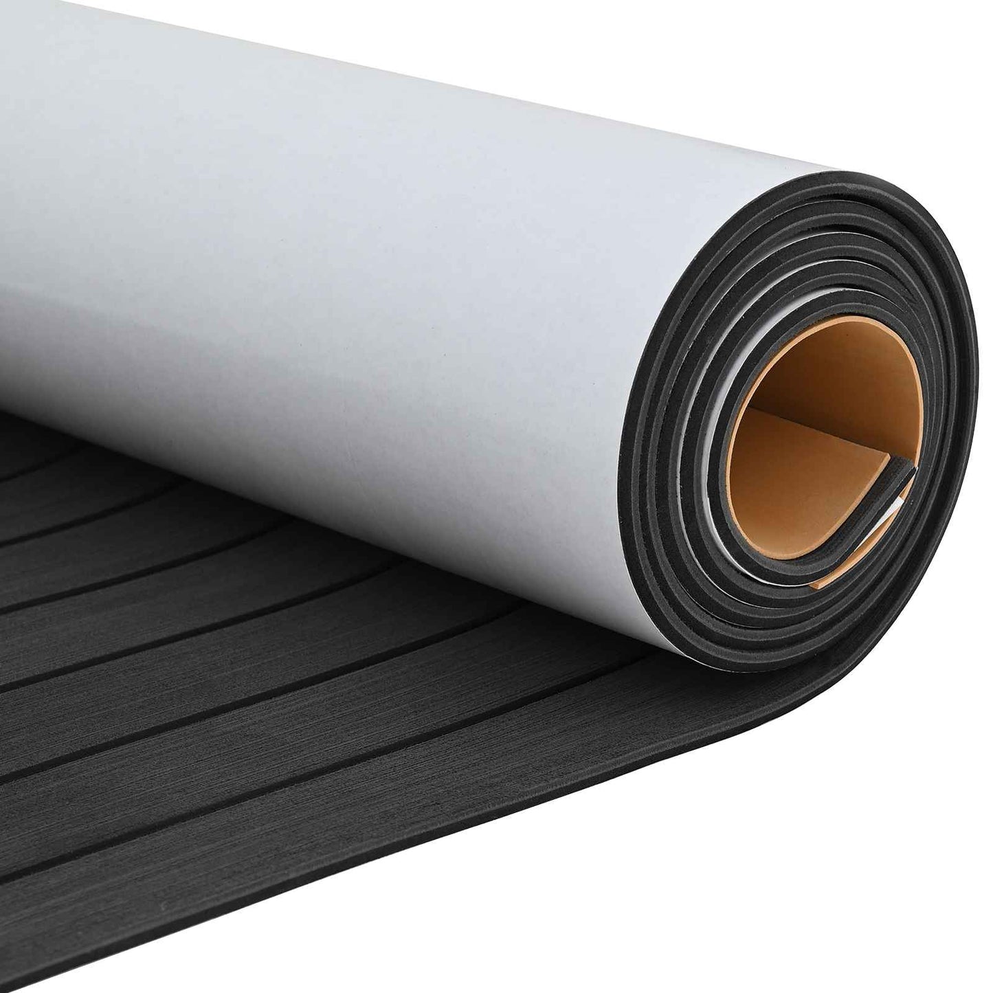 Boat Mat Striped Dark Grey and Black 240 x 60 cm EVA