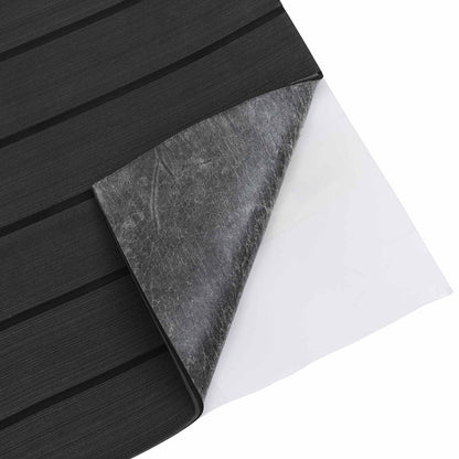 Boat Mat Striped Dark Grey and Black 240 x 60 cm EVA