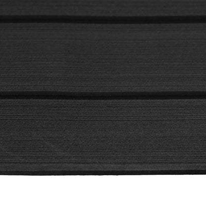 Boat Mat Striped Dark Grey and Black 240 x 60 cm EVA