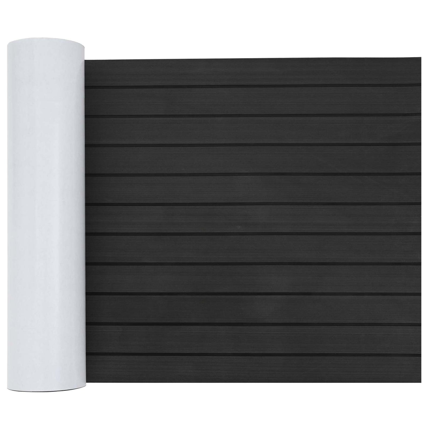 Boat Mat Striped Dark Grey and Black 240 x 60 cm EVA