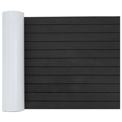 Boat Mat Striped Dark Grey and Black 240 x 60 cm EVA