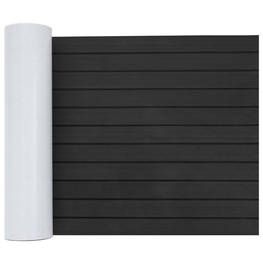 Boat Mat Striped Dark Grey and Black 240 x 60 cm EVA