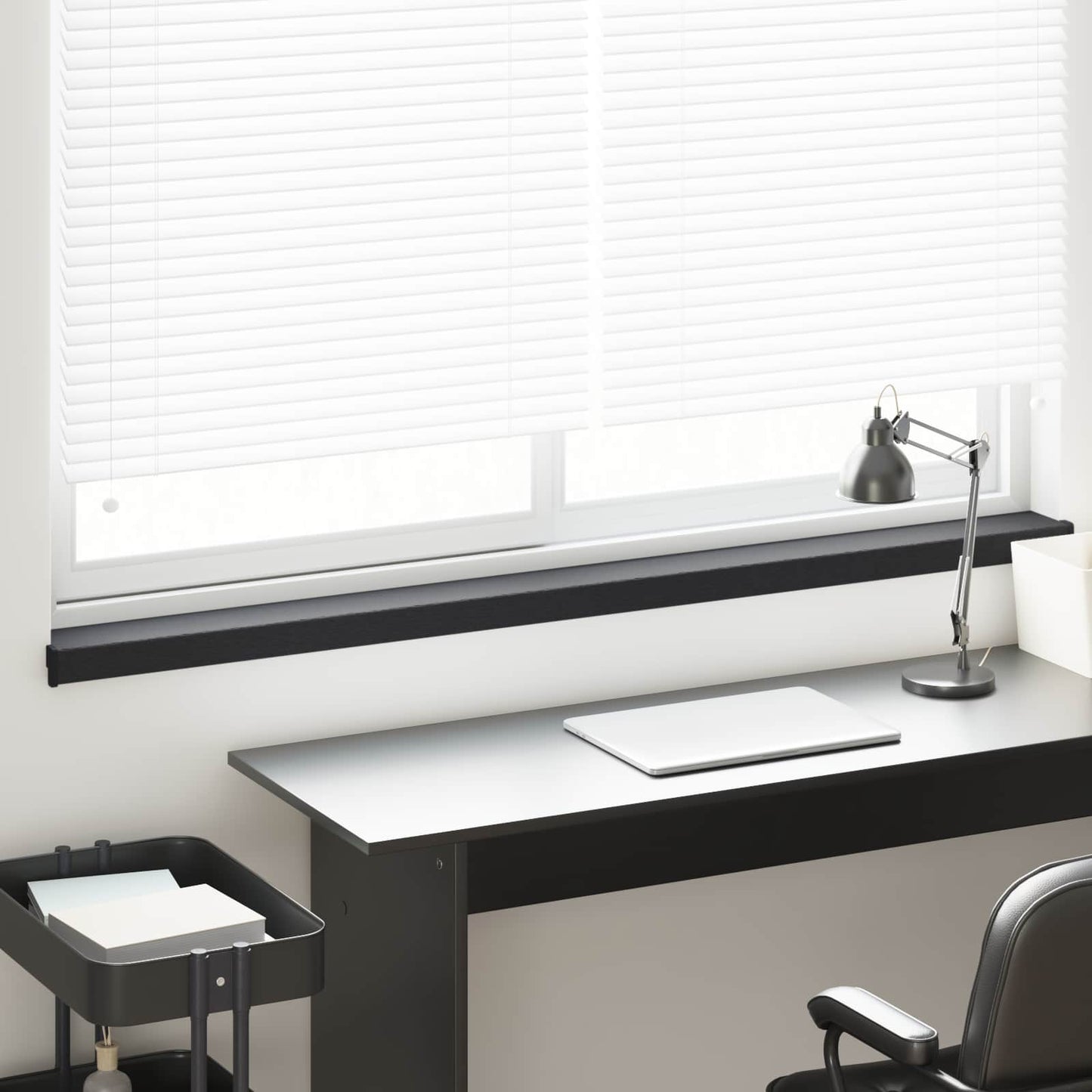 Window Sill Anthracite with Wood Grain 160 x 15 x 4.5 cm PVC