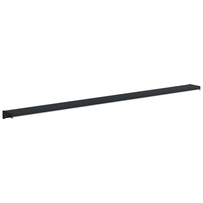 Window Sill Anthracite with Wood Grain 160 x 15 x 4.5 cm PVC