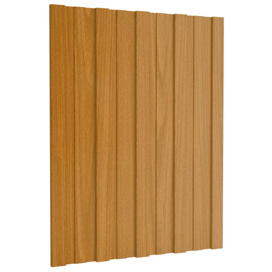 Roof Panel 36 pcs Natural 60 x 45 cm Galvanised steel