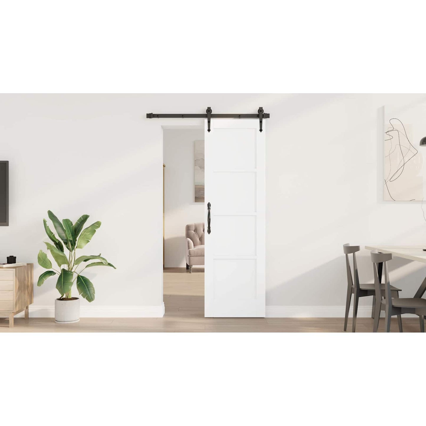 Interior Door White 61 x 198.5 cm Plywood