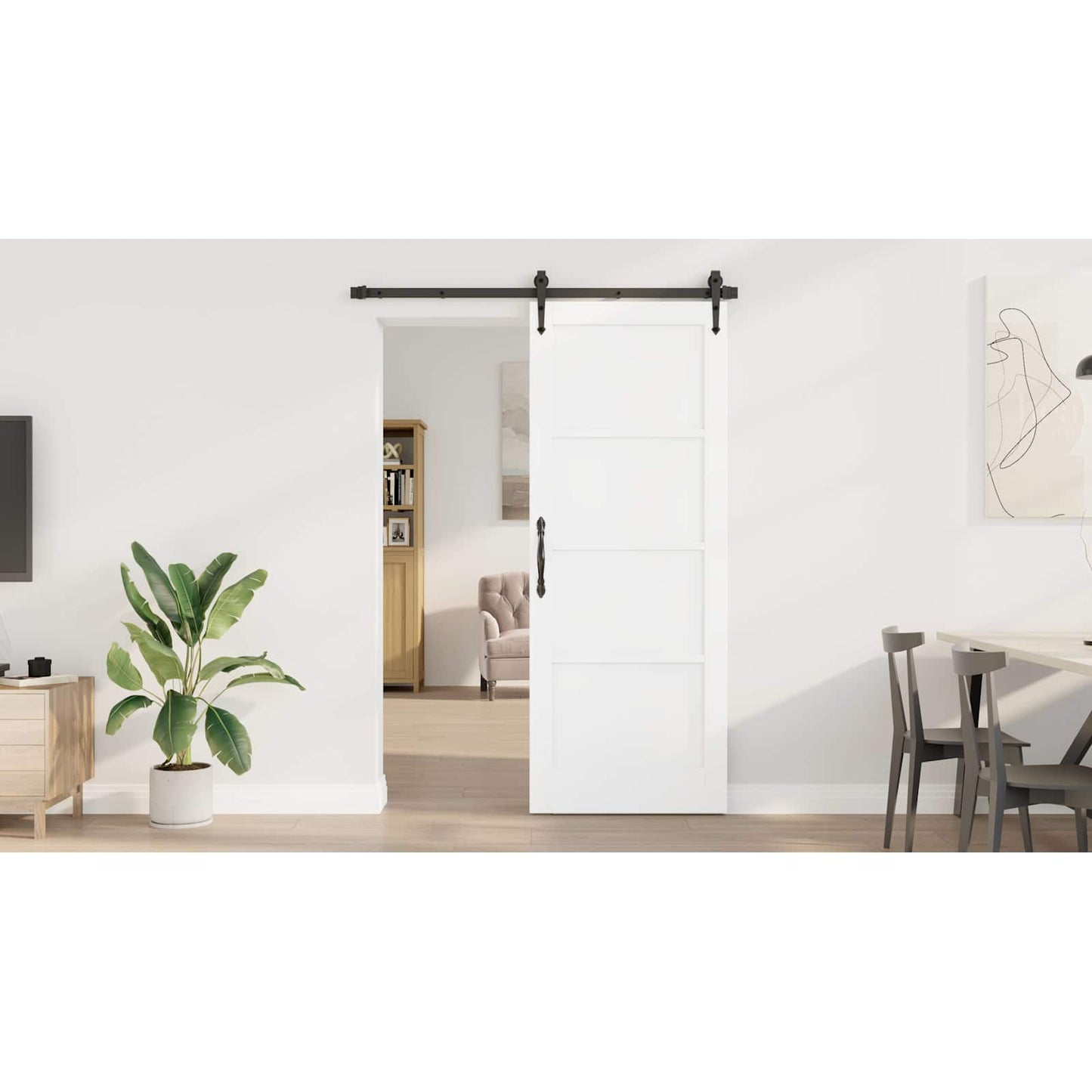 Interior Door White 78 x 202 cm Plywood