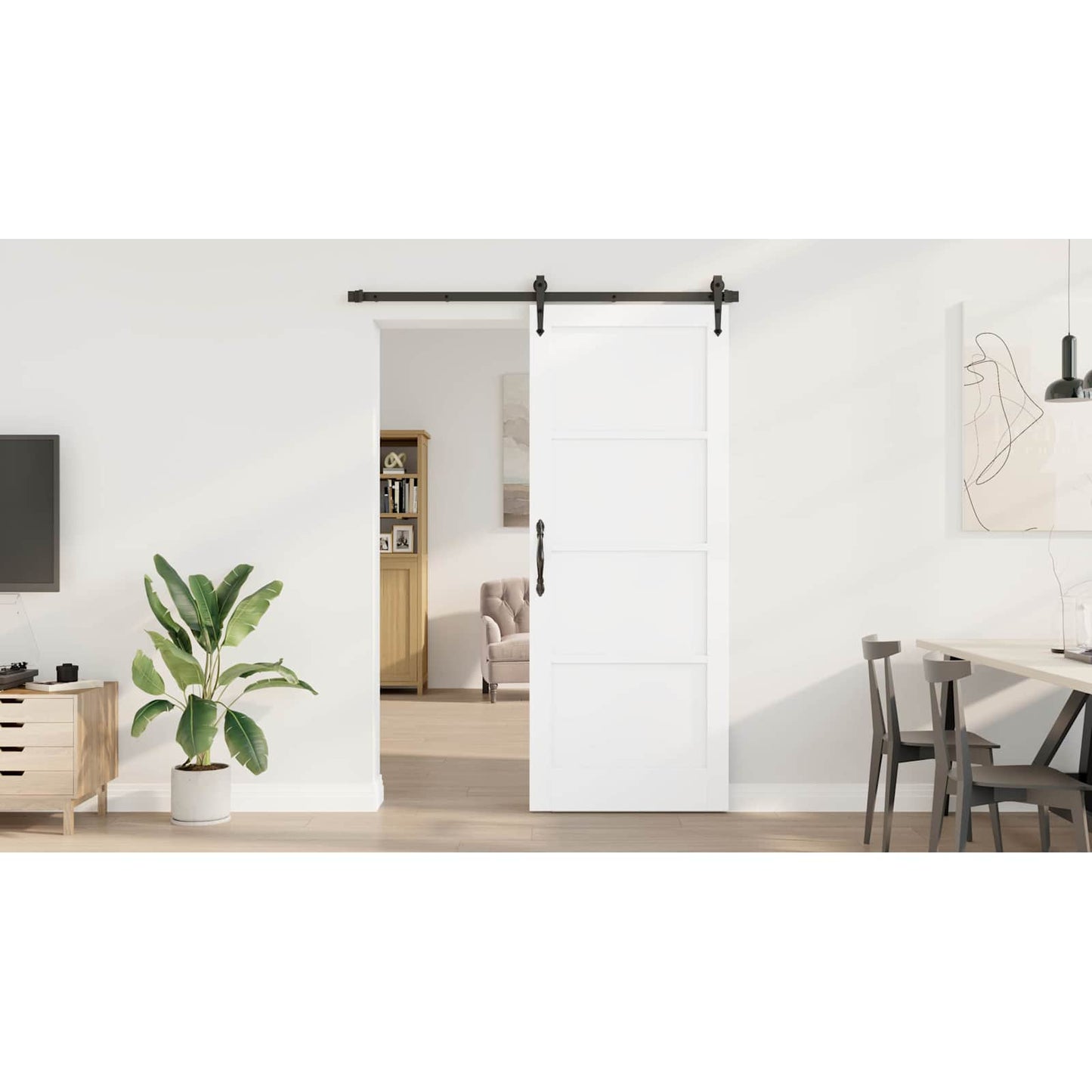 Interior Door White 83 x 211 cm Plywood