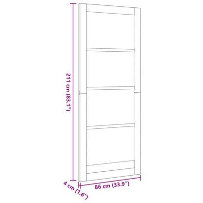 Interior Door White 86 x 211 cm Plywood