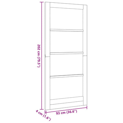 Interior Door White 93 x 202 cm Plywood