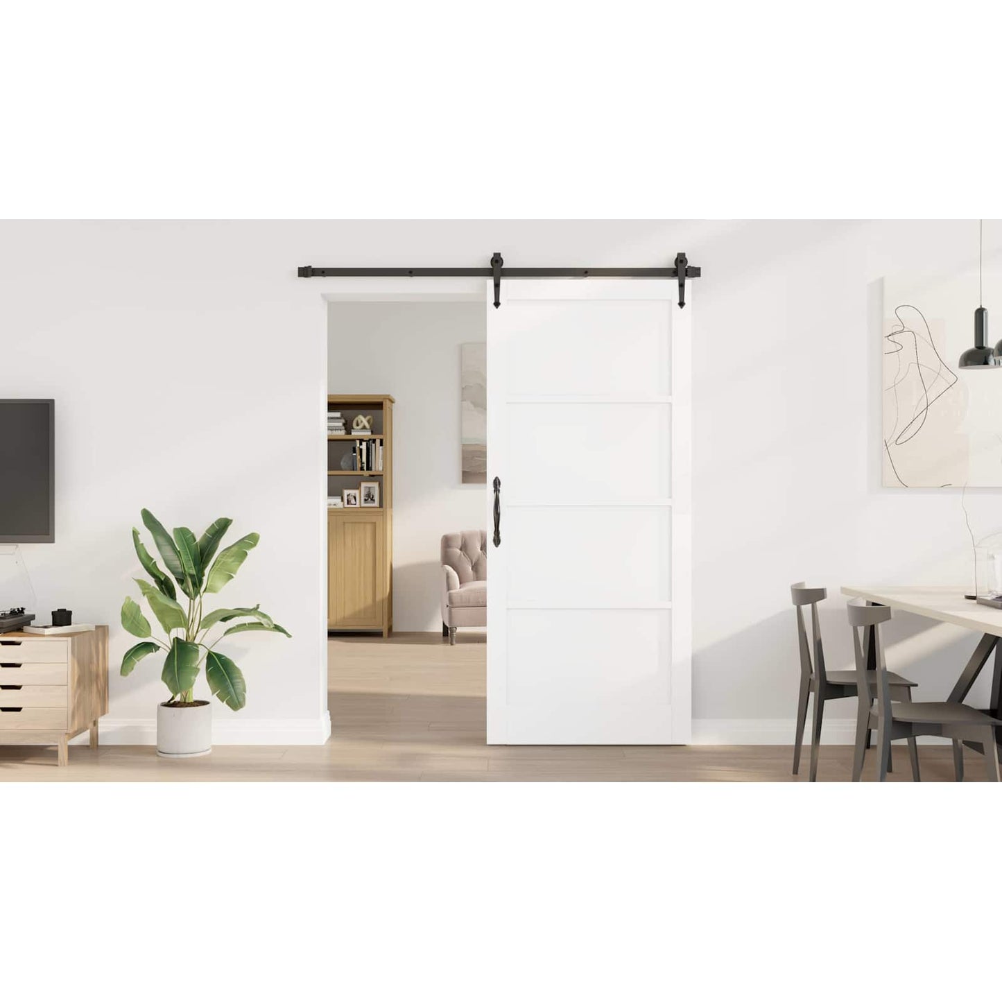 Interior Door White 93 x 211 cm Plywood