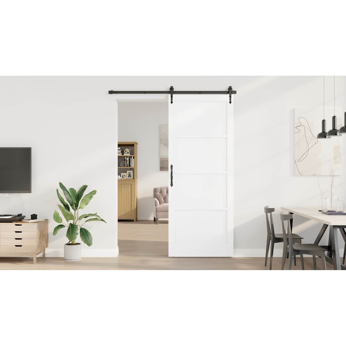 Interior Door White 93 x 232 cm Plywood