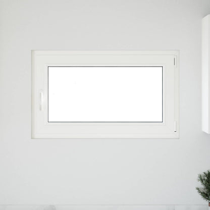 Basement Window RISOR 100 x 60 cm PVC and Glass White