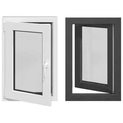 Tilt & Turn Basement Window RISOR 60 x 80 cm PVC and Glass