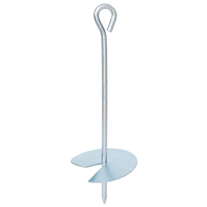 Earth anchor 2 pcs Silver Ø10 x 30 cm Galvanized Metal