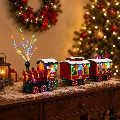 Christmas Train SALO 51 x 9.5 x 24.5 cm Resin Multicolour