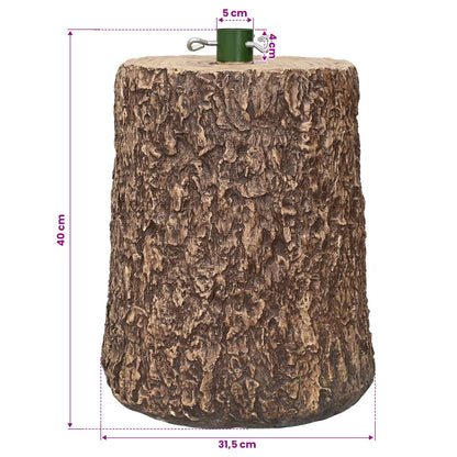 Christmas Tree Stand Trunk Shape Ø 31.5 x 40 cm Magnesium Oxide