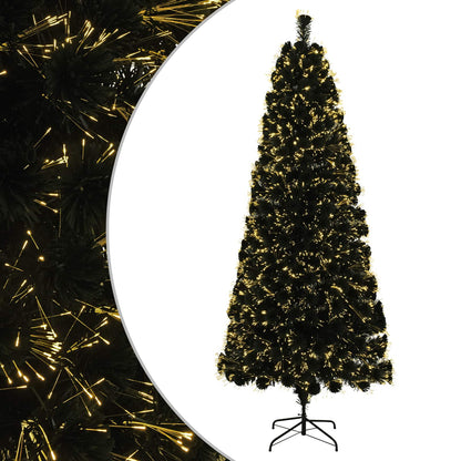 Fiber Optic Christmas Tree 180 cm 24 LEDs Warm White PVC Green