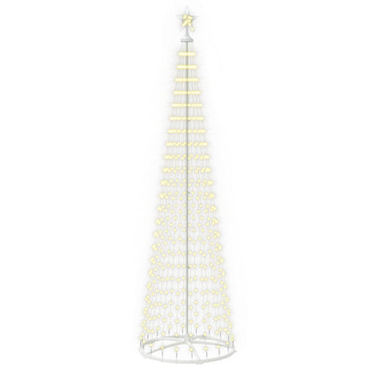 LED Cone Christmas Tree 250 cm 470 LEDs Warm White Steel White
