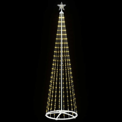 LED Cone Christmas Tree 250 cm 470 LEDs Warm White Steel White