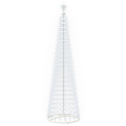LED Cone Christmas Tree 250 cm 470 LEDs Cold White Steel White