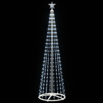 LED Cone Christmas Tree 250 cm 470 LEDs Cold White Steel White